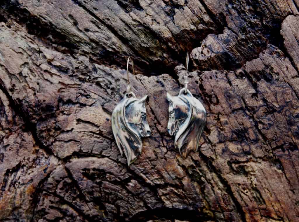 Horse Ear Rings Designed By Gill Parker