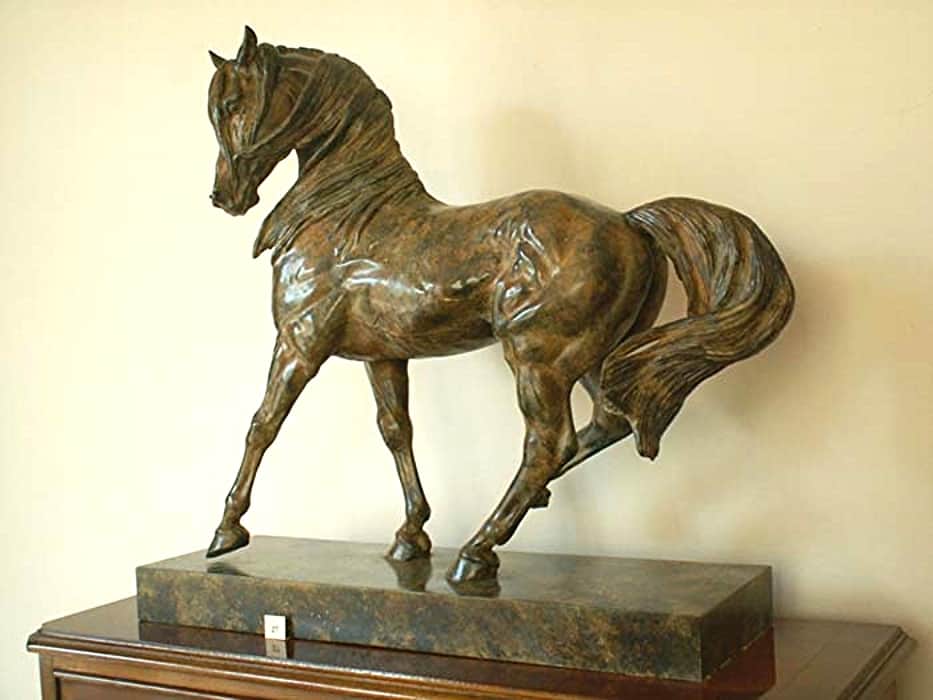 Bronze horse sculpture by Gill Parker - Spirit