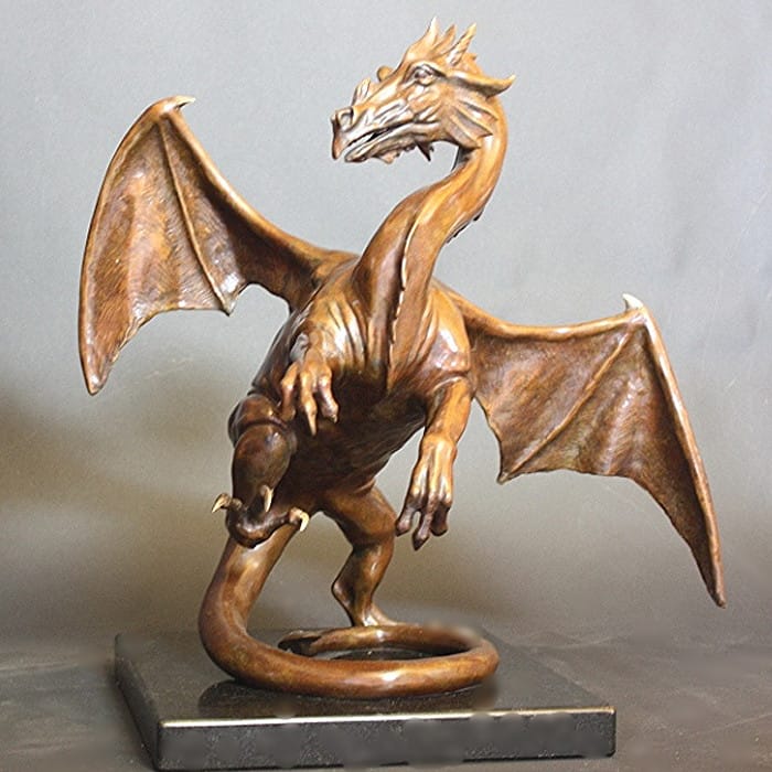 Bronze Dragon Sculpture