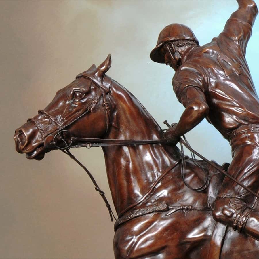 Equestrian Bronze Sculpture