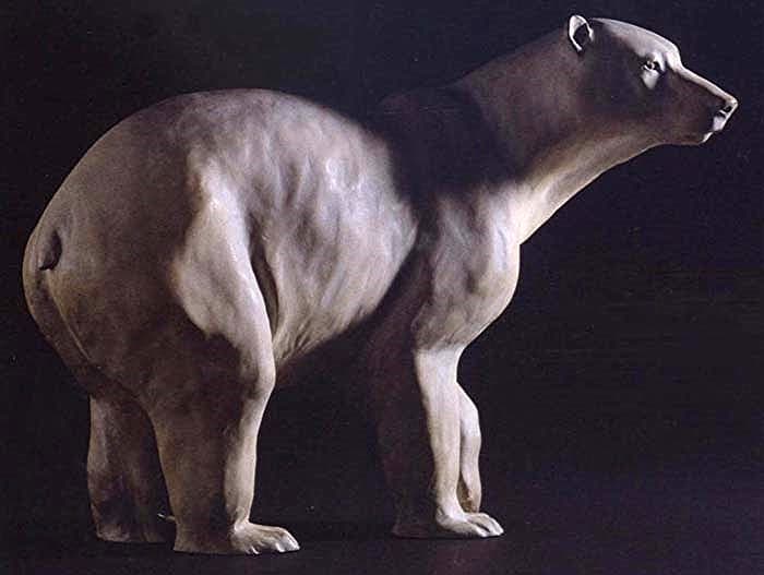 Bronze Polar Bear Sculpture