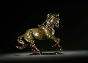 Bronze Romantic Horse Sculpture