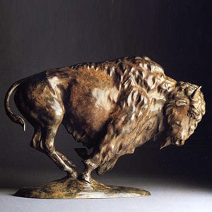 Bronze American Bison Sculpture